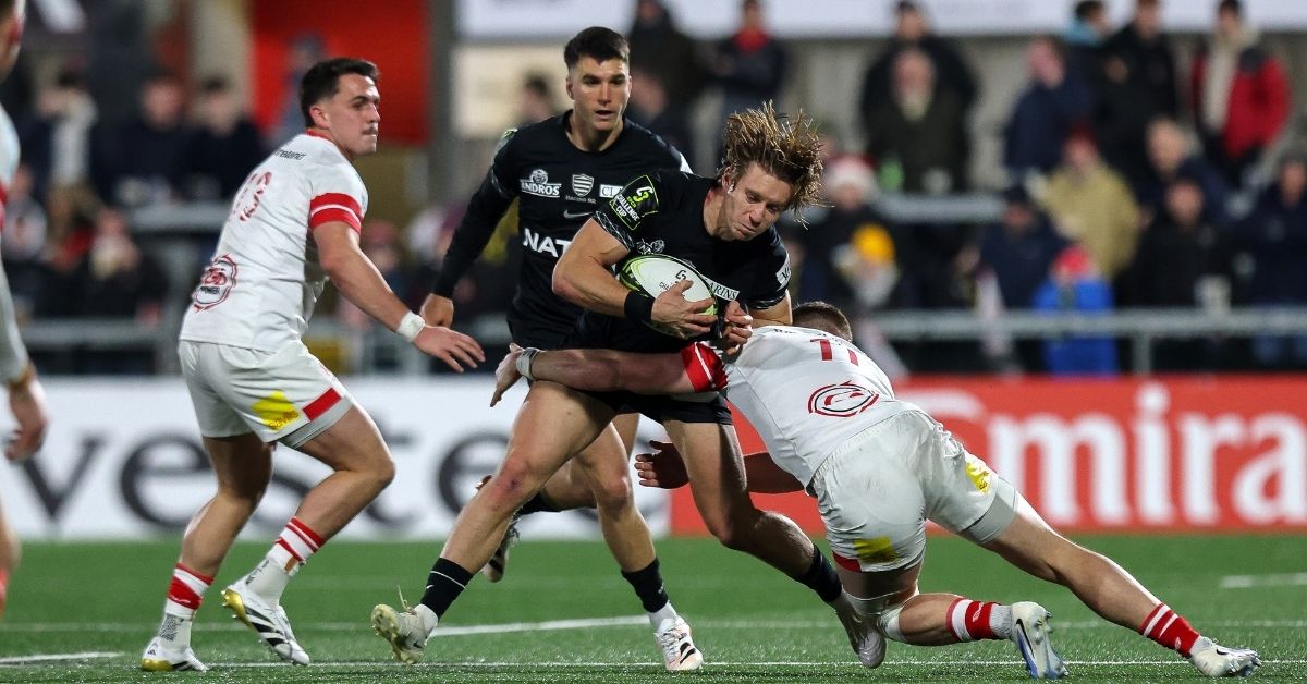 Auteur de 10 essais cette saison, Wilfried Hulleu pourrait bien être la clé du succès pour le Racing 92. ©INPHO/Ryan Byrne (EPCR)