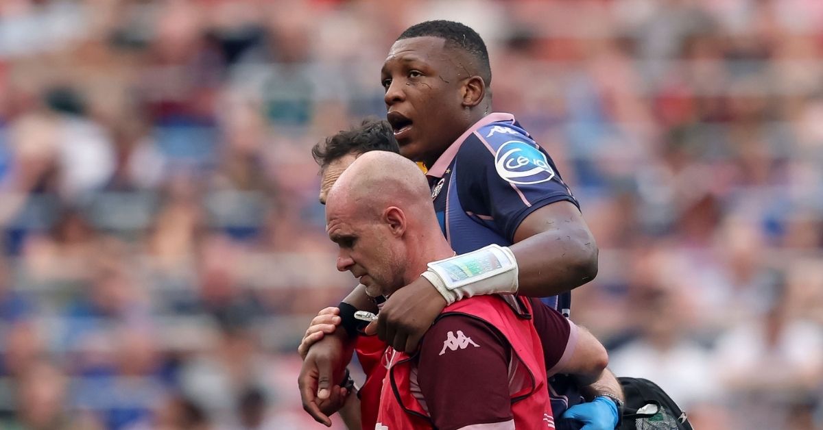 Alors qu’il réalise la meilleure saison de sa carrière, le troisième ligne polyvalent Cameron Woki est sorti blessé en finale de Champions Cup. - ©INPHO/Nick Elliott (EPCR)