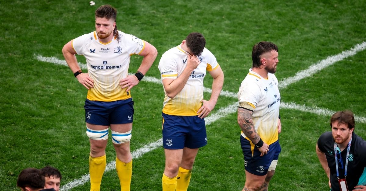 Cette défaite à mis un réel coup de massue au Leinster et au rugby irlandais. ©INPHO/Nick Elliott (EPCR)