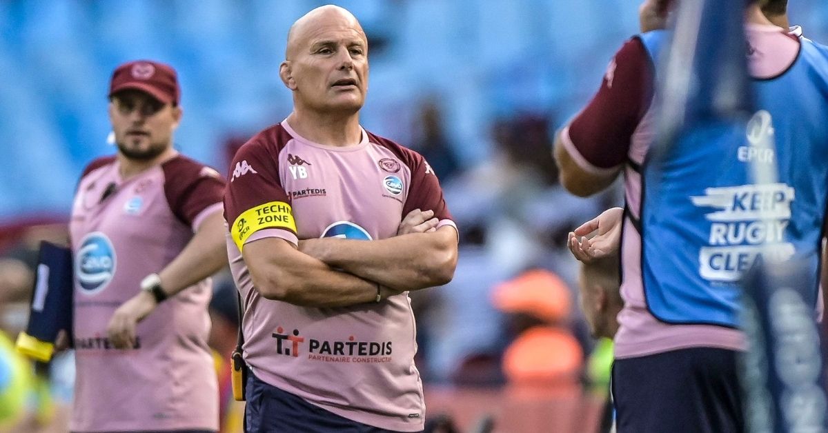 Pourtant invaincu en Champions Cup, Yannick Bru n'a pas su trouver la solution en Top 14. ©INPHO/Steve Haag Sports/Christiaan Kotze