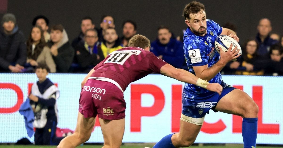 Pour une découverte du rugby français et européen, Harry Plummer n'a pas eu froid aux yeux. ©INPHO/Manuel Blondeau (EPCR)