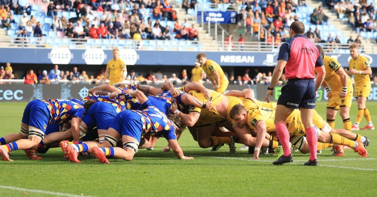 L'USAP joue sa survie. Une nouvelle fois. De quoi relancer le débat autour de l'access-match en TOP 14. Crédit : EPCR ©INPHO/Manuel Blondeau