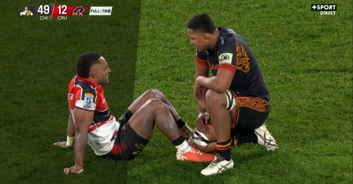 Les Crusaders avaient pourtant remporté la finale 2025 face à ces mêmes Chiefs et lors des deux premières confrontations cette saison. Screenshot : Canal + Sport
