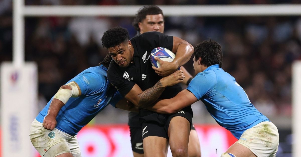 En demi-finale du Super Rugby, l’ancien Toulonnais Leicester Fainga'anuku s’est cassé une jambe et manquera les rendez-vous estivaux des All Blacks, dont le XV de France. - © Michael Steele - World Rugby