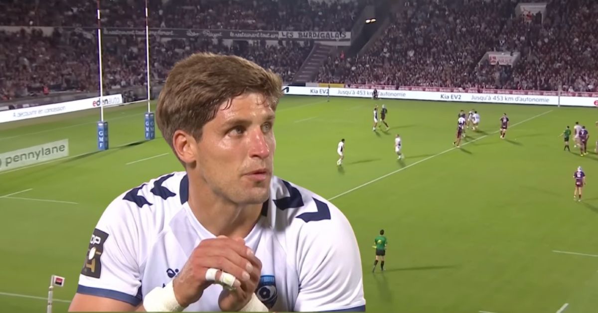 Domingo Miotti : l'homme au compas dans l'oeil. Screenshot : Youtube - Top 14 officiel