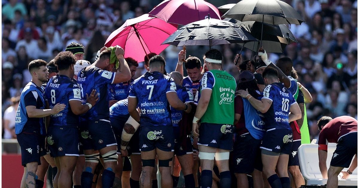 Verra-t-on des parapluies affluer sur les pelouses de R1 ? Crédit image : EPCR ©INPHO/Laszlo Geczo