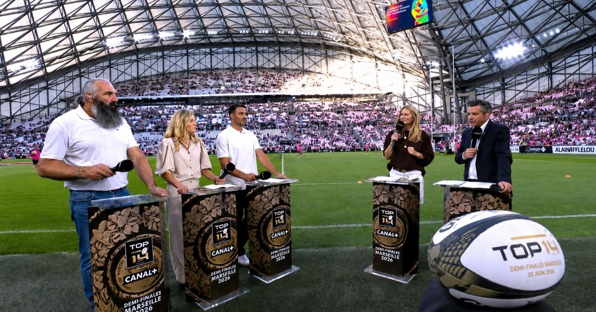 Pour rappel, la finale de Top 14 sera diffusée sur Canal+, France 2 et Canal+Sport ce samedi à 21h05. Screenshot : Canal+