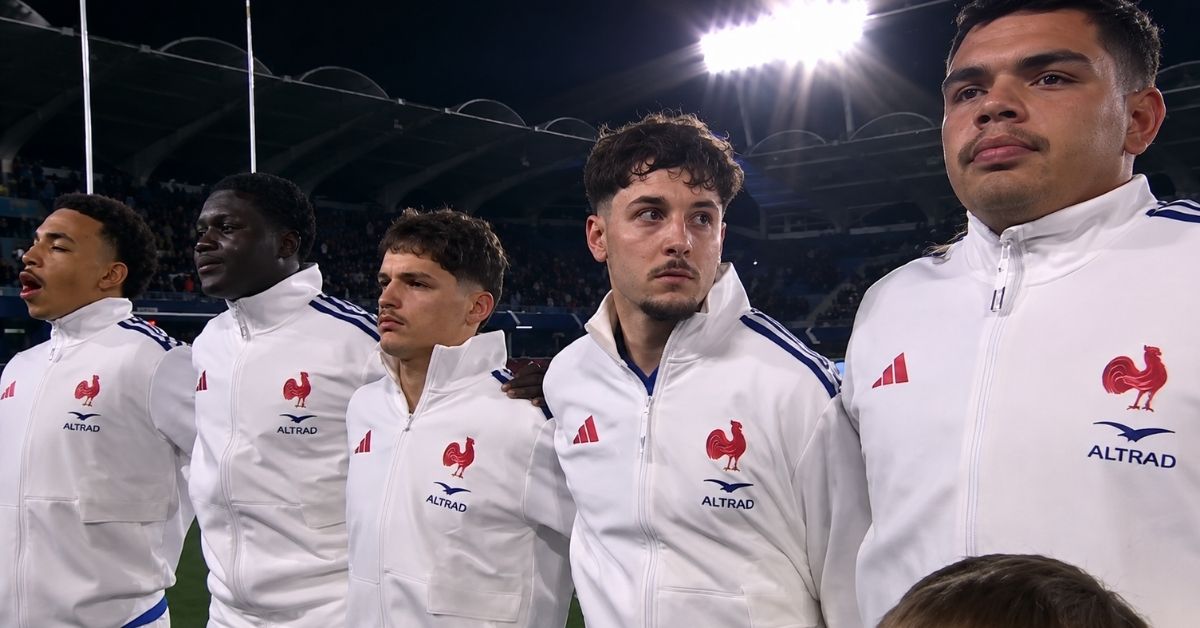 Les Bleuets partent favoris de ce match face aux Fidjiens dans ce premier match du Mondial U20. Screenshot : Chaine YouTube L'Équipe