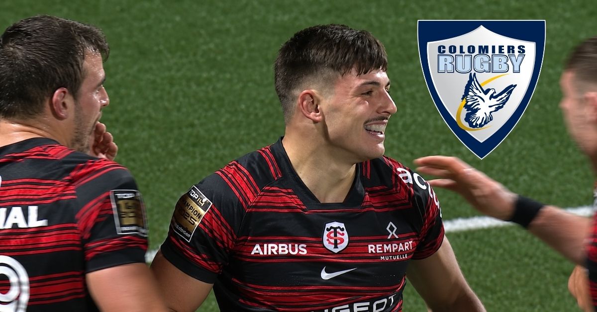 Le jeune Toulousain a fait 3 apparitions cette saison dont un essai face à Lyon lors de la 12ème journée de Top 14. Screenshot: Chaîne YouTube Top 14 - Officiel.