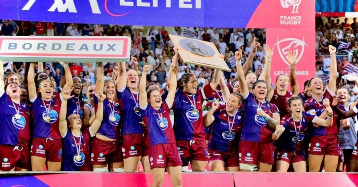 Le Stade Bordelais remporte son quatrième titre d’affilée en Élite 1 devant Clermont. ©Charly Bouyssou