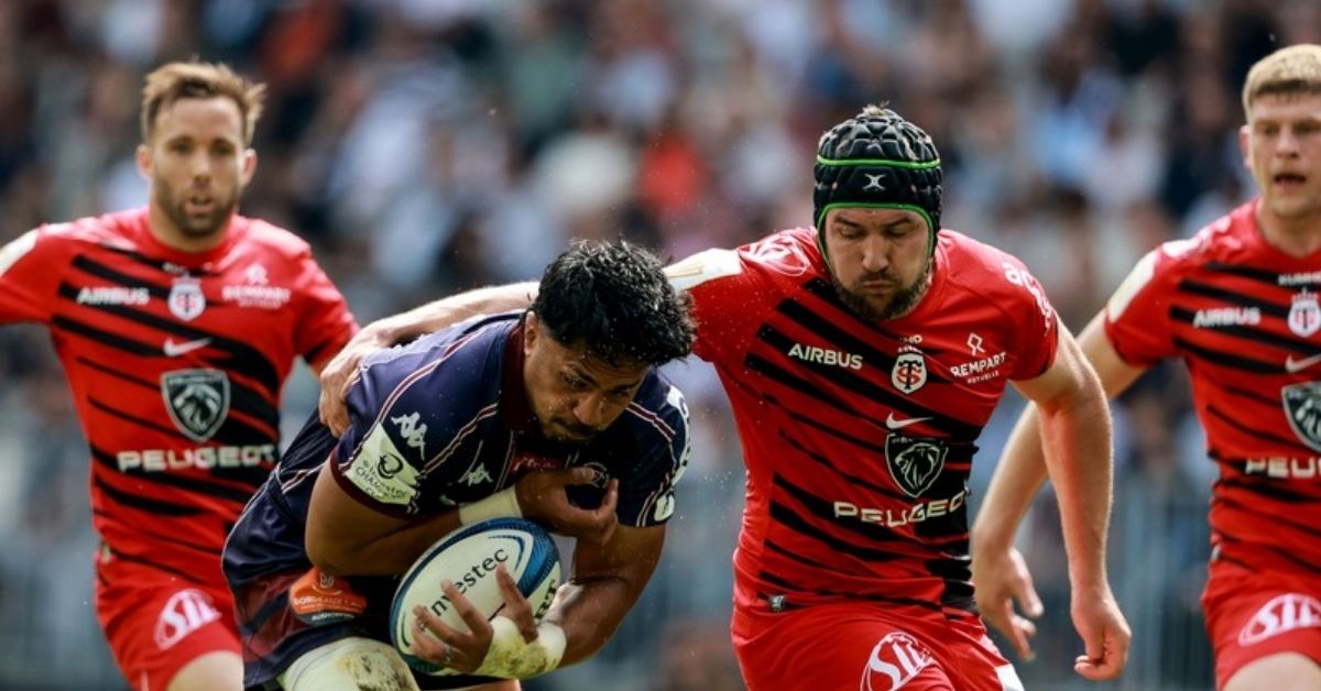Le contrat de François Cros s'arrête en 2027 avec le Stade Toulousain. ©INPHO/Dan Sheridan (EPCR)
