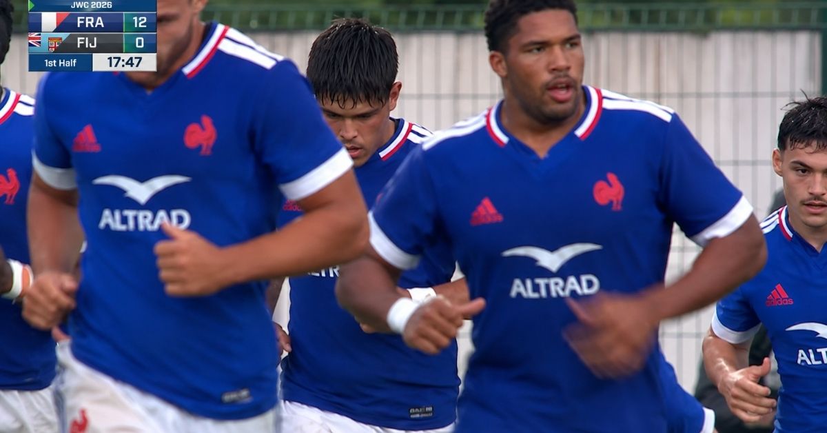 Les Bleuets tenteront de remporter un deuxième match de suite face aux Espagnols après avoir battu les Fidji lors de la première journée de ce mondial U20. Screenshot: RugbyPass France