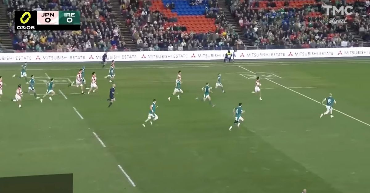 L'Irlande s'impose face au Japon dans le cadre du Championnat des nations. Screenshot : Youtube - TMC