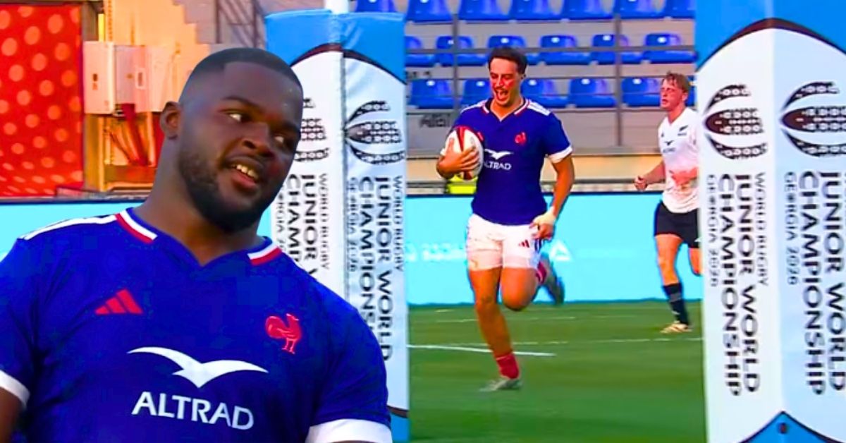 Les remplaçants ont grandement contribué à la victoire des Bleuets, mais c'est surtout l'essai d'Adrien Drault qui a marqué les esprits.©France Rugby