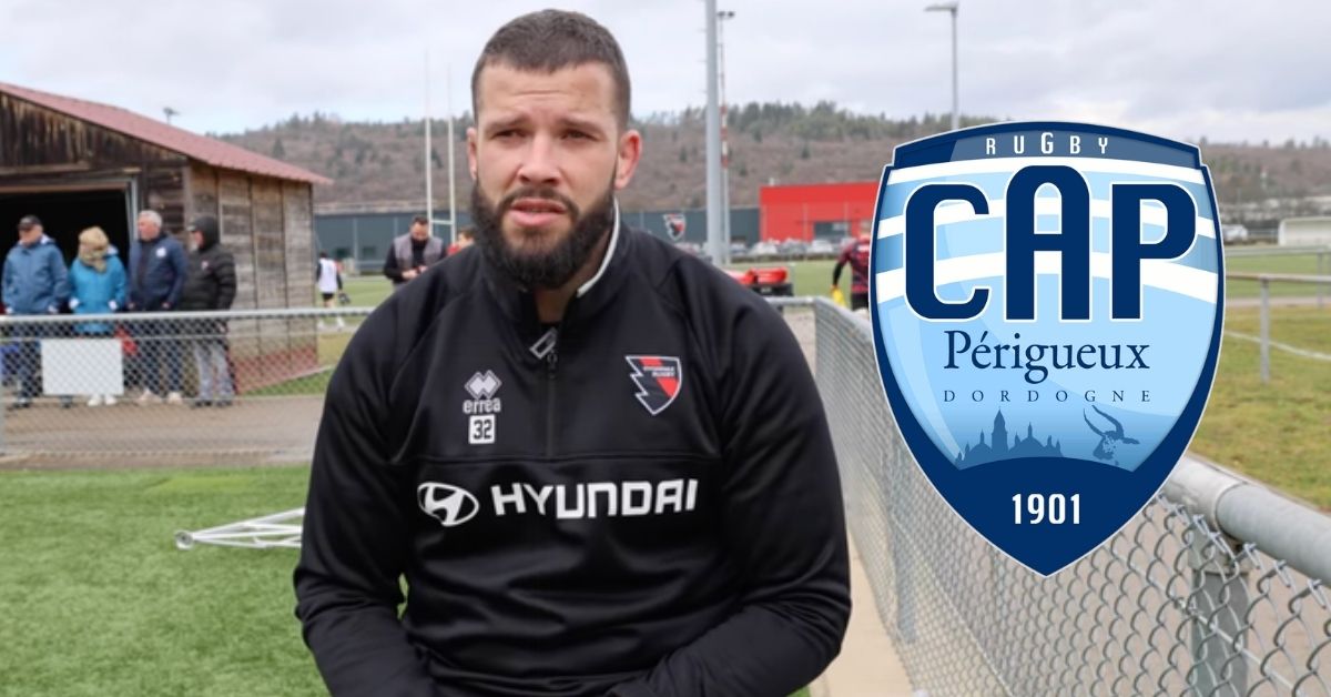 Victor Lebas rejoint Périgueux en Nationale. Screenshot : Youtube - Oyonnax TV