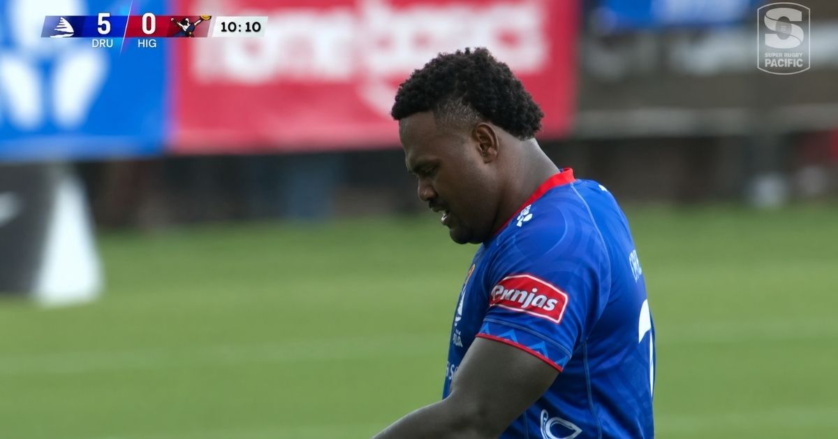 Virimi Vakatawa va retrouver le rugby international sous les couleurs des Fidji, près de quatre ans après son dernier match avec le XV de France. Screenshot: Chaine YouTube Super Rugby Pacific