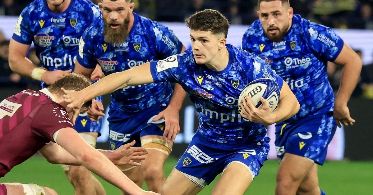Axel Guillaud, grand artisan du parcours de l'ASM et de l'équipe de France U20, devrait continuer d'empiler les apparitions en Auvergne. ©INPHO/Manuel Blondeau (EPCR)