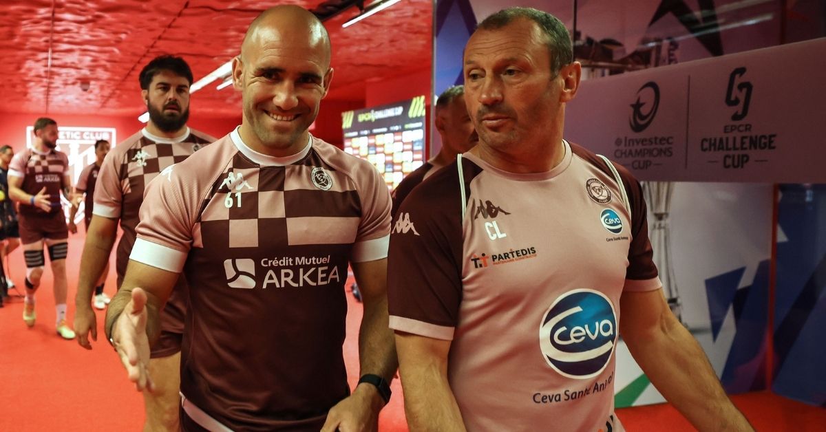 Bordeaux officialise le départ de Christophe Laussucq (à droite). ©INPHO/Dan Sheridan (EPCR)