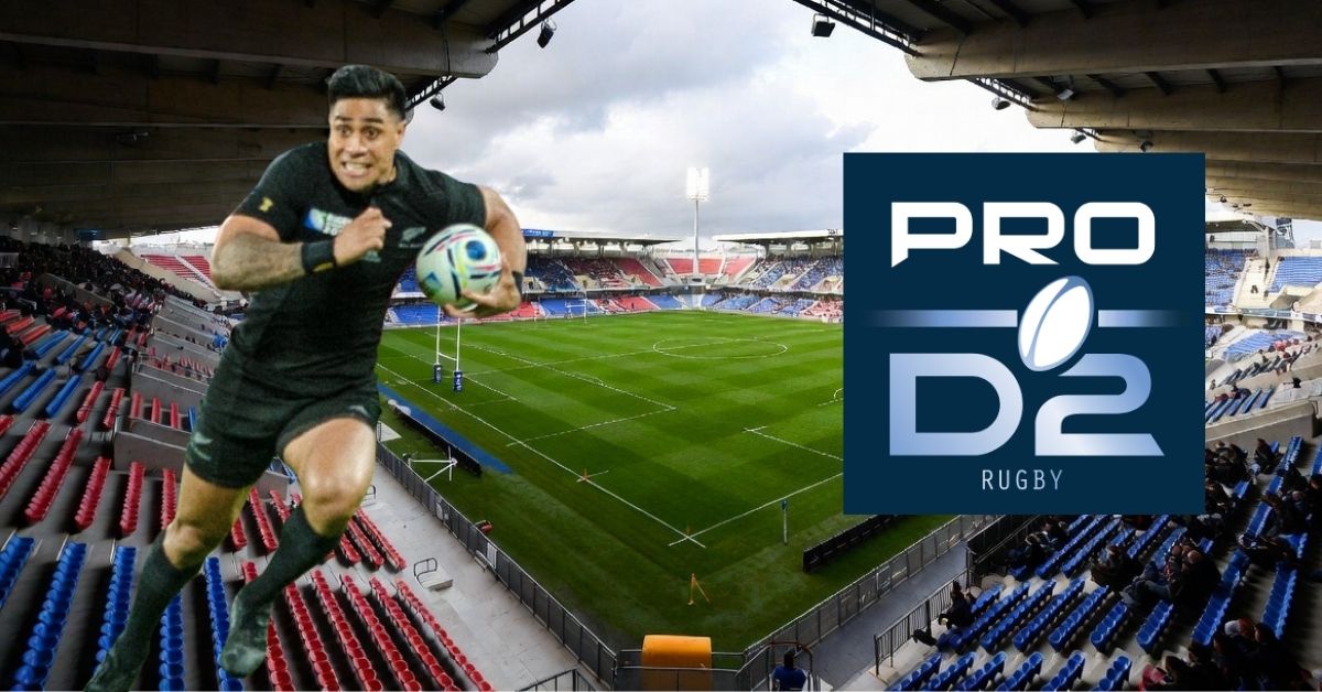 Malakai Fekitoa arrive en Pro D2, du côté de Béziers, pour le début d'une nouvelle ère. Montage ©LNR et CC BY-SA / etgohome1