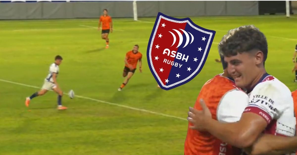 Joseph Laharrague décisif pour sa première apparition sous le maillot de Béziers. ©Série Rugby - LNR