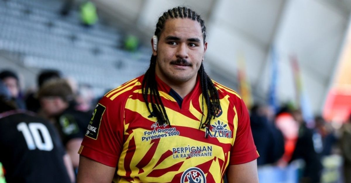 Posolo Tuilagi sera titulaire avec l'USAP face à Biarritz en match amical ce vendredi 14 août. ©INPHO/Mike Driver (EPCR)