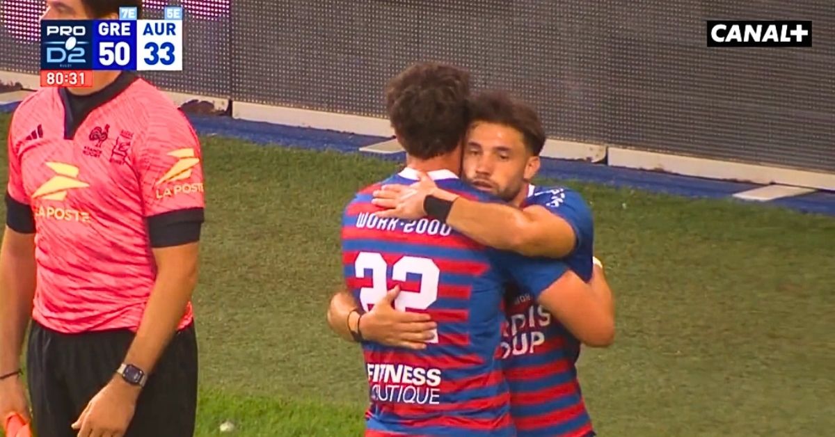 60,4 points par match, quatre bonus offensifs et deux promus déjà secoués : les sept affiches de jeudi ont lancé la Pro D2 sur un rythme assez fou. Crédit image : Screenshot Canal +