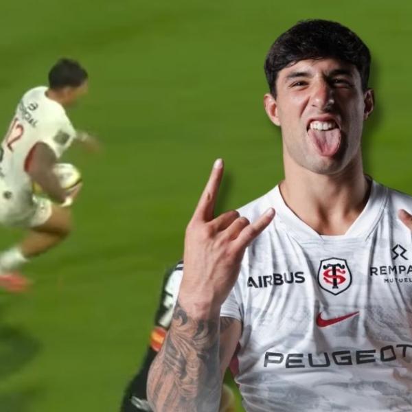 2 percées, 106 mètres gagnés, 6 défenseurs battus : Tommaso Menoncello a marqué les esprits pour sa première avec Toulouse