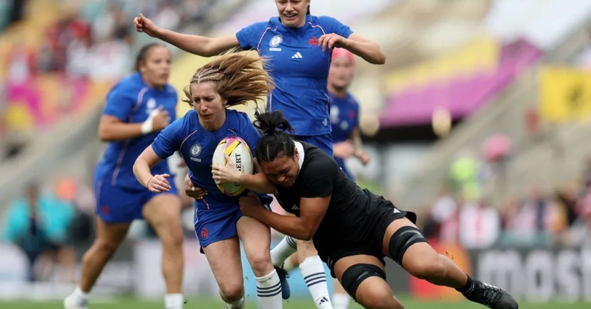 Pauline Bourdon Sansus capitaine, deux joueuses à zéro sélection : les Bleues ont choisi l’audace pour défier la Nouvelle-Zélande samedi à Lyon. Photo by George Wood - World Rugby