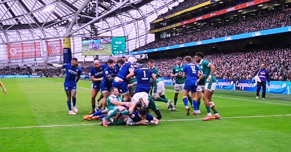 Le Tournoi loin de l’Europe ? World Rugby réfléchit à un match aux États-Unis avant 2031. Boston et Italie–Irlande figurent parmi les scénarios évoqués. Crédit :  TF1+