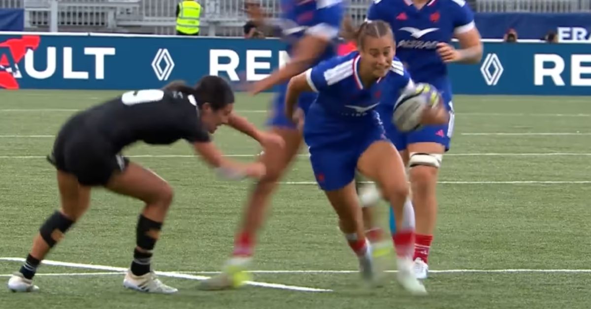 Battu sans grands frissons par les Black Ferns (14-28), à Lyon, le XV de France féminin essaye de digérer cette défaite avec un certain recul. - (screenshot : FranceTV)