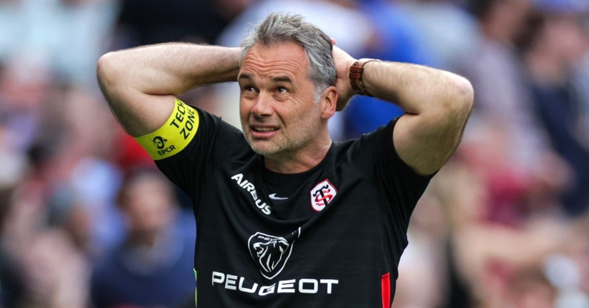 Alors que le Stade Toulousain surfe sur une série de quatre finales de Top 14 consécutives remportées, Ugo Mola évoque une “zone à risque” dans le changement de génération. - ©INPHO/Laszlo Geczo (ECPR)