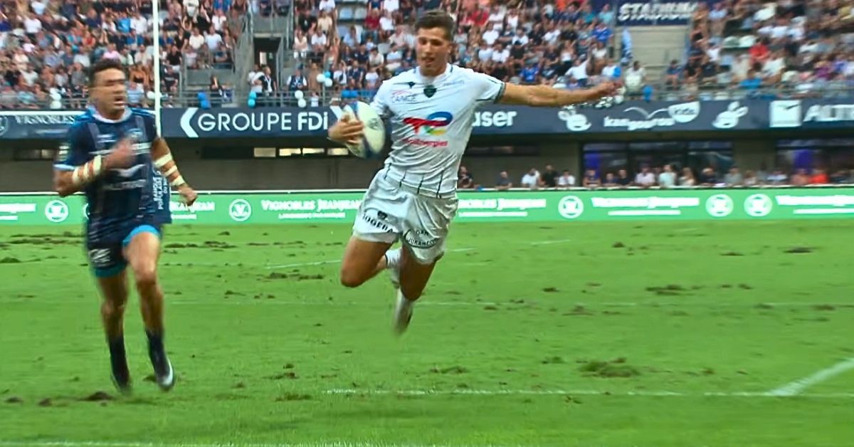 Pau possédait déjà l’un des réservoirs de trois-quarts les plus excitants du Top 14. Rodrigo Marta vient encore de compliquer l’équation. Crédit : Screenshot Canal +