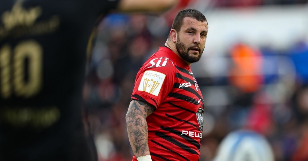 Dorian Aldegheri vit peut-être sa dernière saison à Toulouse. À 33 ans, le pilier droit refuse pourtant de faire du Mondial 2027 une obsession. ©INPHO/Billy Stickland