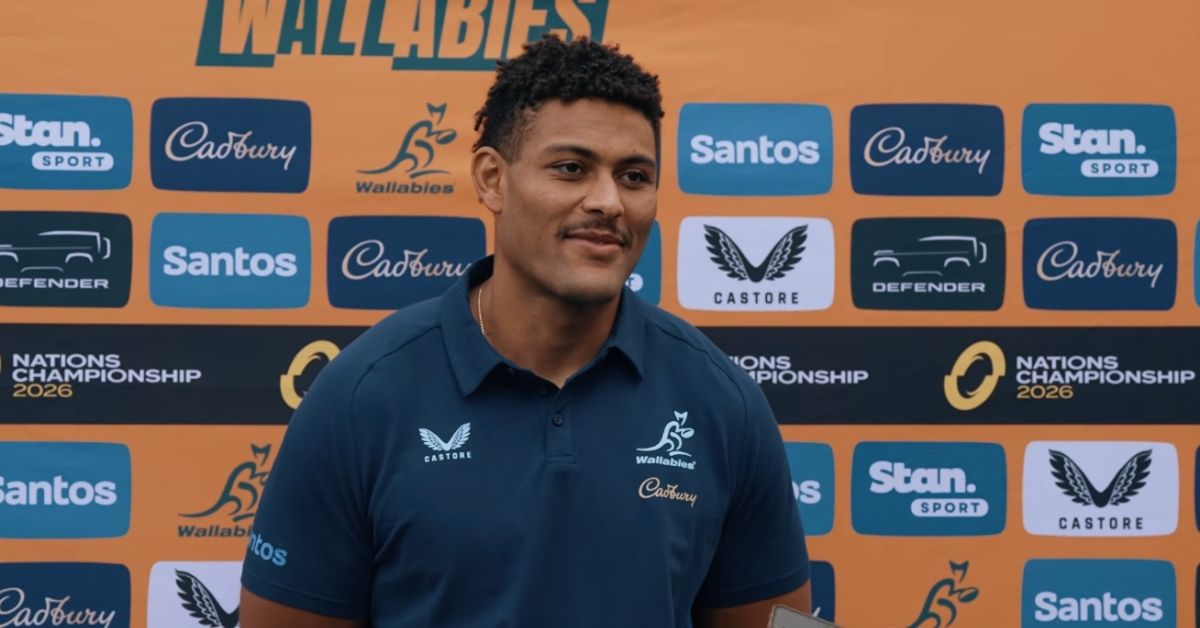 L’Australie tient peut-être son deuxième ligne façon Springbok. Miles Amatosero possède le gabarit d’Etzebeth, mais sa discipline reste son grand chantier. Crédit : Screenshot Youtube Wallabies