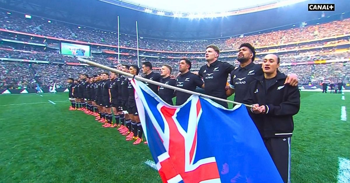Les All Blacks rapportent toujours gros. Autour d’eux, le système vacille : NZR pourrait cumuler 66 millions de dollars de pertes d’ici 2031. Crédit : Screenshot Canal +