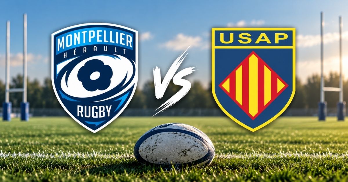 Montpellier - Perpignan en direct : quelle chaîne diffuse le derby et à quelle heure débute la rencontre samedi ? Crédit image : Open AI