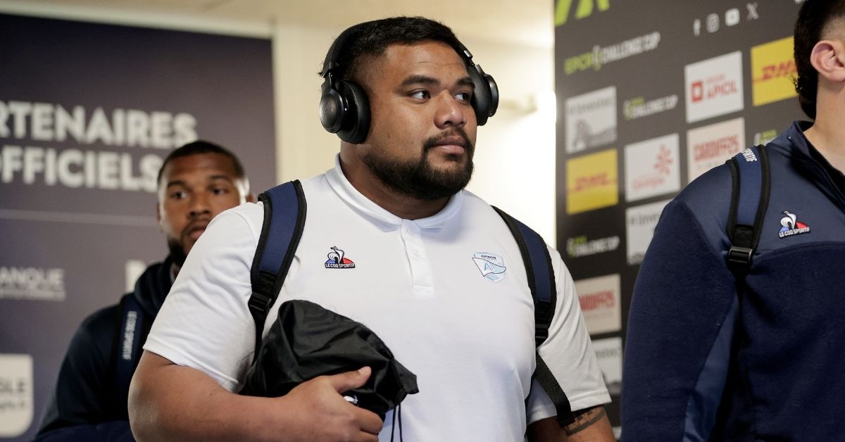 Attendu en Bleu depuis quelques années, le pilier droit de l’Aviron Bayonnais Tevita Tatafu est un cas à part dans le Top 14 et le rugby tricolore. - ©INPHO/Laszlo Geczo (EPCR)