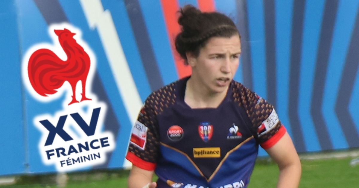 Gabrielle Vernier en route pour Gloucester signe un retour fracassant avec le XV de France. CC-BY-SA JohnNewton8 