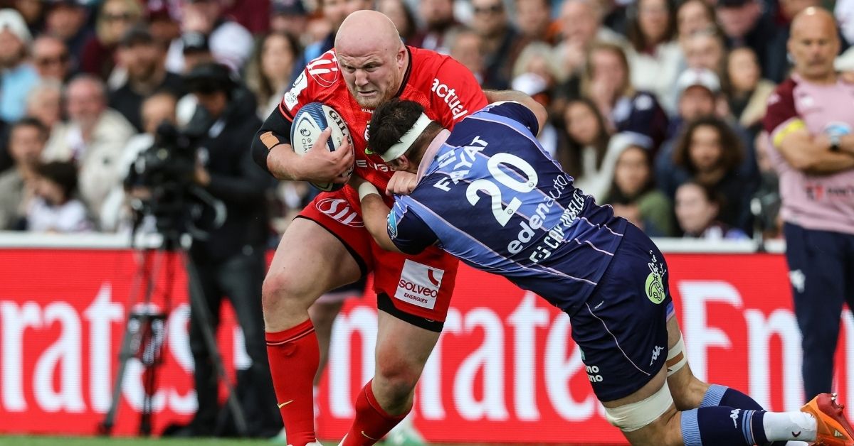 Titulaire de la dernière finale du Top 14, Joël Merkler a changé de dimension à Toulouse. Et le pilier espagnol vise désormais clairement le numéro 1 à droite. ©INPHO/Billy Stickland