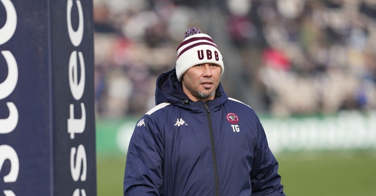 Thibault Giroud devait quitter Bordeaux en 2027 pour Bayonne. Son licenciement immédiat change le calendrier et interroge l’organisation des deux clubs. ©INPHO/Dave Winter