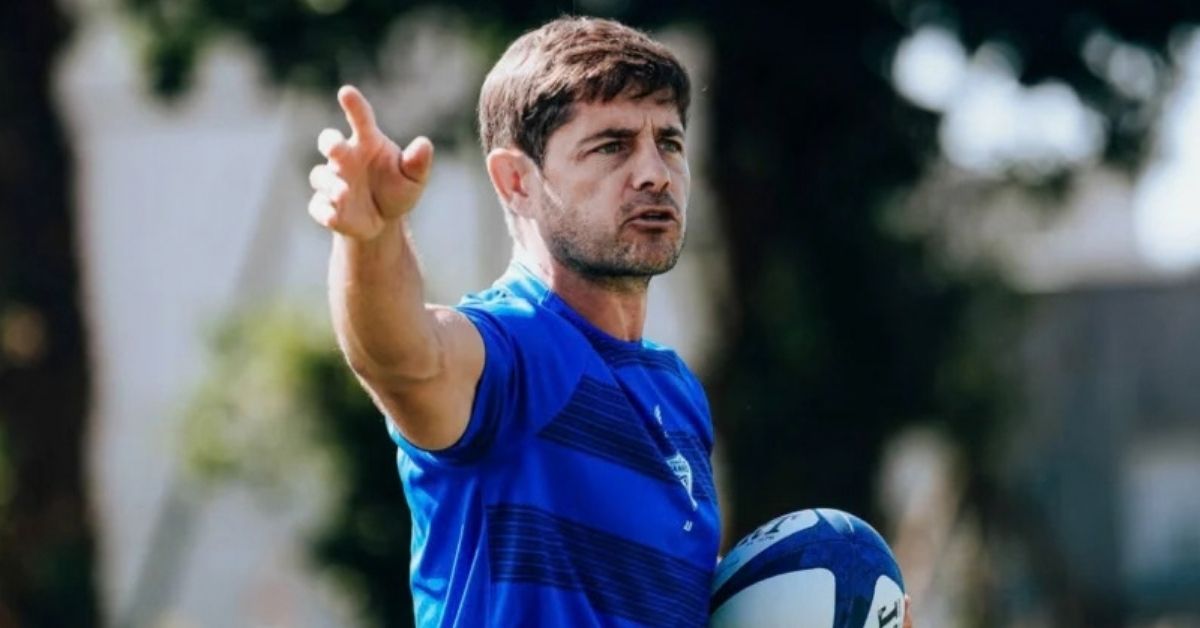 Jules Le Bail, ancien demi de mêlée, rejoint le staff du RC Vannes après sa carrière de joueur. Crédit : RC Vannes