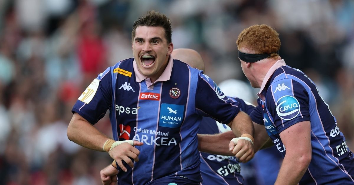 À 24 ans et déjà 48 matchs avec Bordeaux-Bègles, Matis Perchaud prolonge jusqu’en 2030. L’UBB poursuit sa série de signatures pour préparer l’avenir. ©INPHO/Billy Stickland