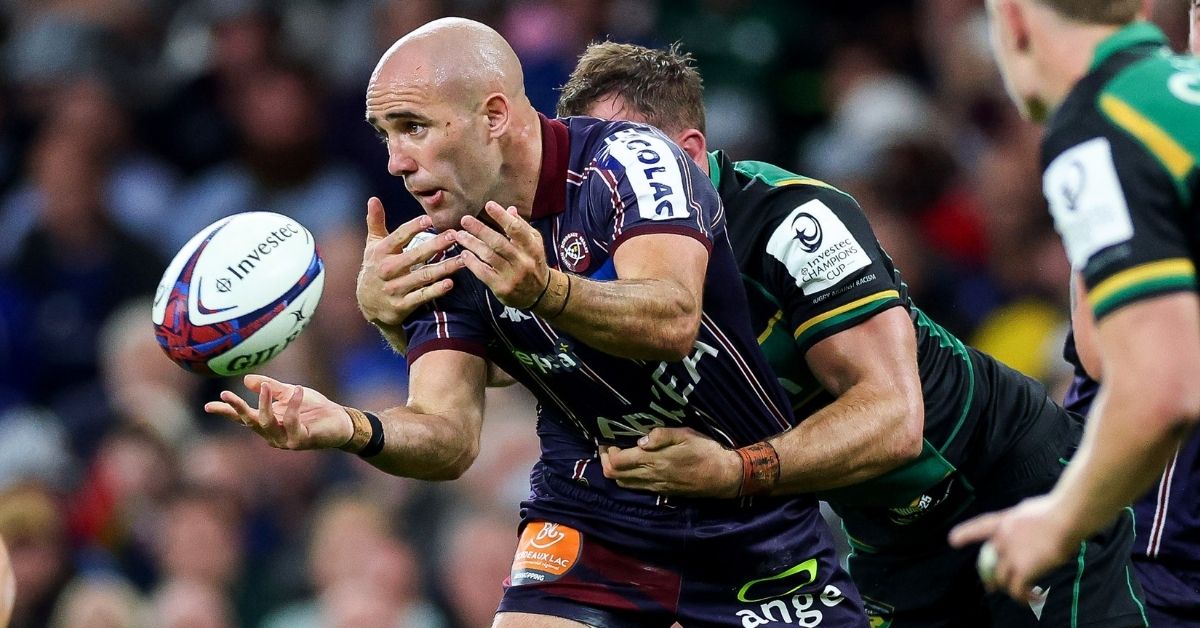 Maxime Lucu sera capitaine face à Lyon avec Bordeaux. ©INPHO/James Crombie (EPCR)