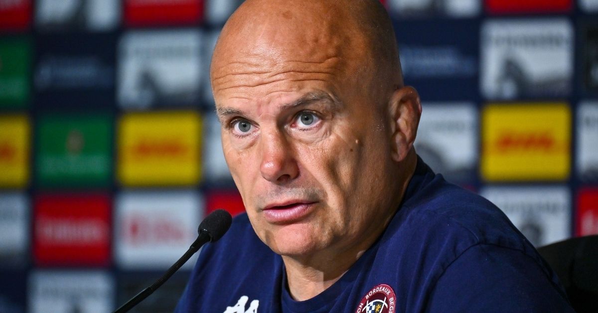 Yannick Bru, manager de l'UBB, prépare la réception de Lyon, samedi 3 octobre à 14 h 30, lors de la cinquième journée de Top 14. ©INPHO/Federico Pestellini