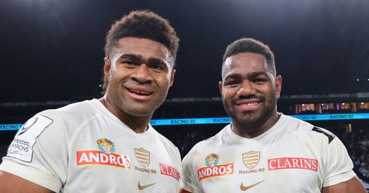 Les Fidjiens du Racing 92 ont fait la différence face à Perpignan, à Créteil, lors de la victoire 55-25 en Top 14. ©INPHO/James Crombie