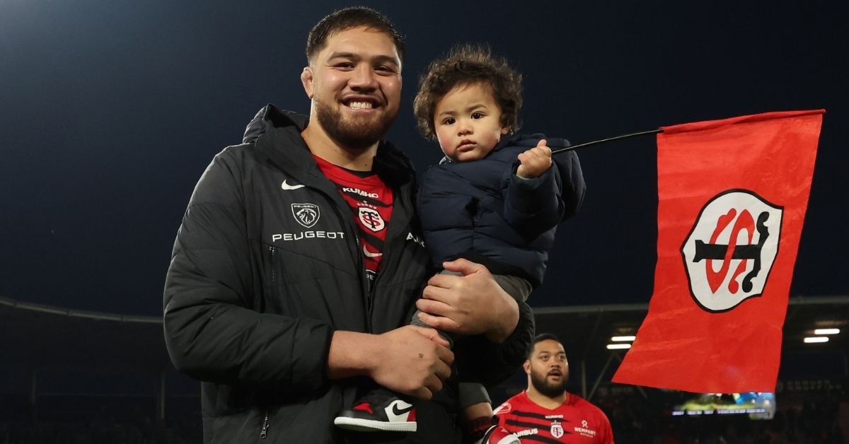 Cinq saisons de plus et un horizon fixé à 2032 : Emmanuel Meafou signe l'un des engagements les plus spectaculaires du Stade Toulousain actuel. ©INPHO/James Crombie