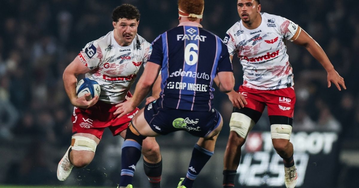 Passé par les Crusaders, Fletcher Anderson a choisi de rester aux Scarlets avec une idée derrière la tête : devenir international gallois en 2030. ©INPHO/Tom Maher