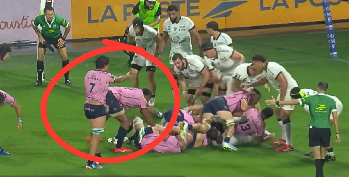 Même à 3 contre 1, Hounkpatin est inarrêtable. Screenshot : Canal Plus