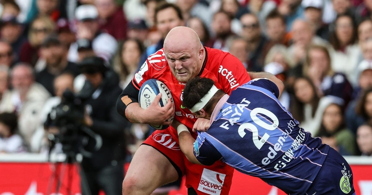 Arrivé au Stade Toulousain il y a neuf ans, Joel Merkler prend progressivement de l’épaisseur en Haute-Garonne et s’inscrit désormais comme un cadre du groupe. - ©INPHO/Billy Stickland (EPCR)