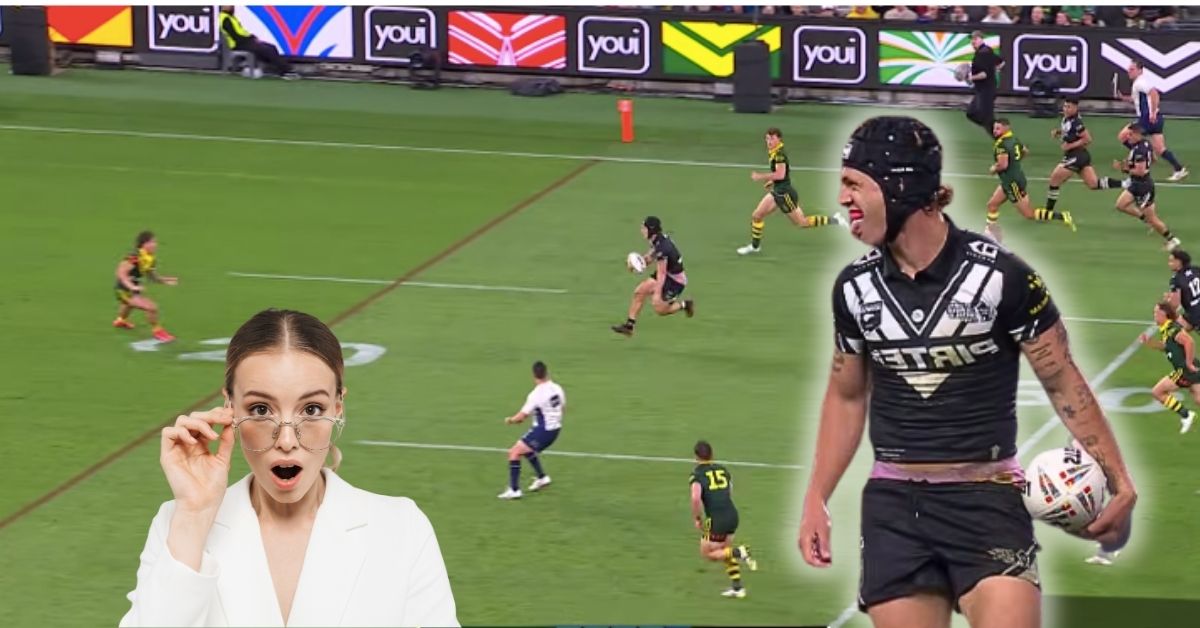Kalyn Ponga n'a rien perdu de ses appuis de feu. Screenshot : Rugby League World Cup